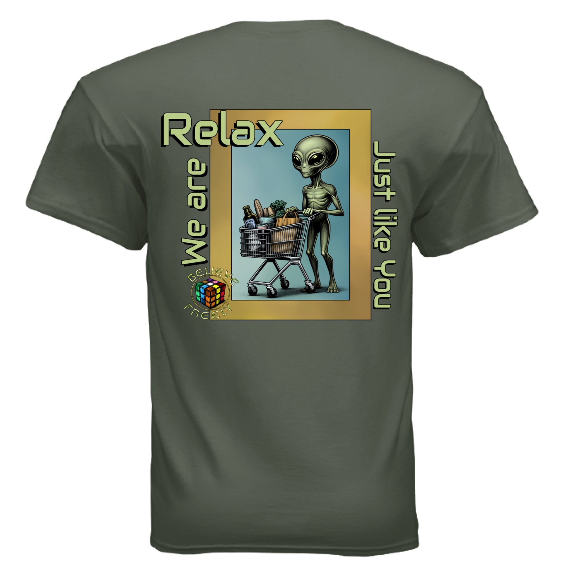 MILITARY GREEN - BACK